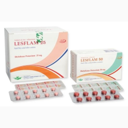 DICLOFENAC ENT COAT TAB 25 MG 100 UNITS LESFLAM UNISON