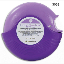 SALMETEROL FLUTICASONE PROPIONATE ACCUHALER 50/100 MCG 60 UNITS SERETIDE GLAXOSMITHKLINE