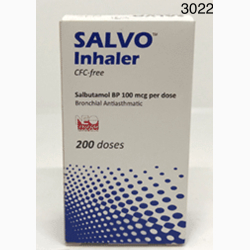 SALBUTAMOL INHALER 0.1 MG 200 UNITS SALVO PT.NOVELL PHARMA