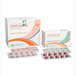 DICLOFENAC ENT COAT TAB 50 MG 200 UNITS LESFLAM UNISON