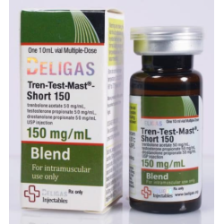 TRENBOLONE ACETATE 50 MG &amp; TESTOSTERONE PROPIONATE 50 MG &amp; DROSTANOLONE PROPIONATE 50 MG 10 CC VIAL 1 UNITS TREN TEST MAST SHORT 150 MG/ML BELIGAS PHARMACEUTICALS