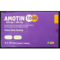 AMOXICILLIN   CLAVULANATE FILM-COAT TB 1000 MG 10 UNITS AMOTIN T.O. CHEMICALS