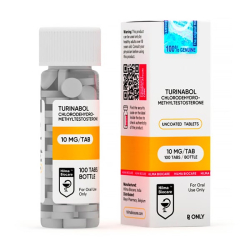 4 - CHLORODEHYDROMETHYLTESTOSTERONE 10 MG TAB 100 UNITS TURINABOL HILMA BIOCARE