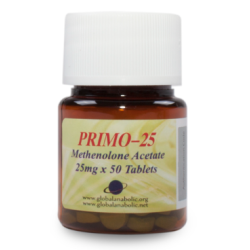 METHENOLONE ENANTHATE 25 MG 50 TAB 1 UNITS PRIMO-25 GLOBAL ANABOLIC