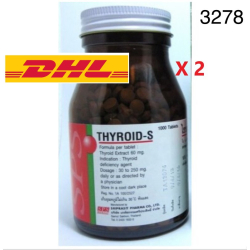 THYROID Extract TAB 60 MG 500 UNITS THYROID S SRIPRASIT PHARMA