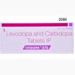LEVODOPA CARBIDOPA (250 25) TAB 50 UNITS SYNDOPA 275 SUN PHARMA