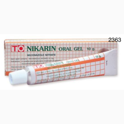 MICONAZOLE ORAL GEL 2 % (10 G) 3 UNITS NIKARIN T.O.CHEMICAL