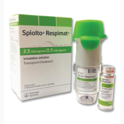 OLODATEROL   TIOTROPIUM 1 UNITS SPIOLTO RESPIMAT INHALATION SOLN. 60 PUFF. BOEHRINGER INGELHEIM